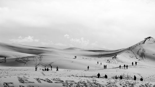Photo du Maroc, dunes de sable