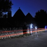 Alberobello V - light painting Light painting à Alberobello en Italie