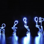Evolution - light painting Light painting illustrant l'évolution de l'homme