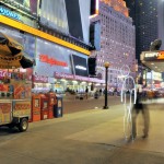 Light painting sur Times Square, New York City
