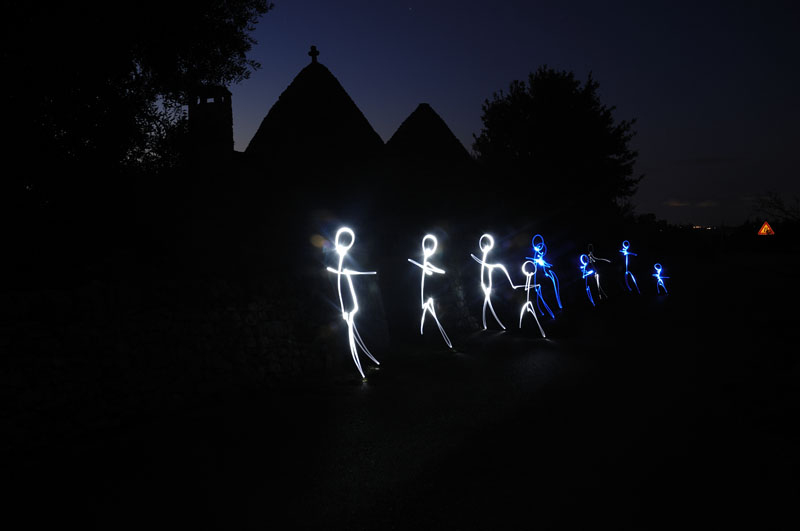 car, light painting