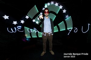 exemple d animation light painting. Les Lucioles imagera